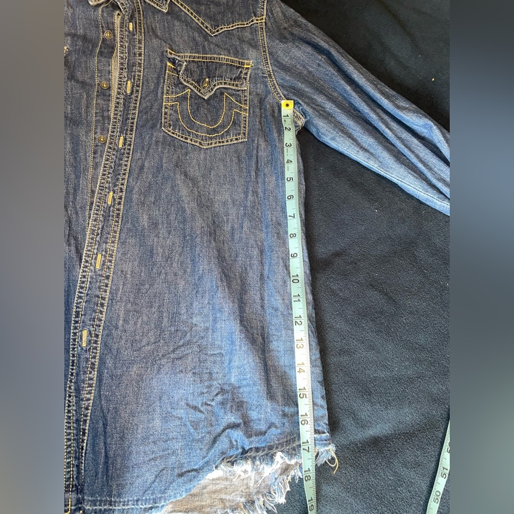 True Religion Denim Button Up - Picture 5 of 7